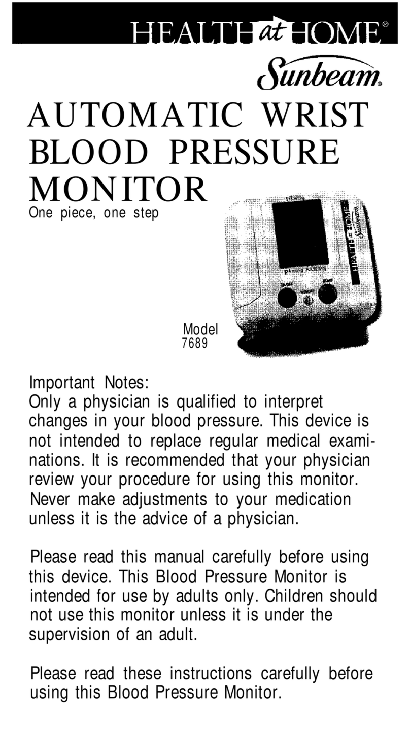 Sunbeam 7689 User manual Sunbeam 7689 User manual