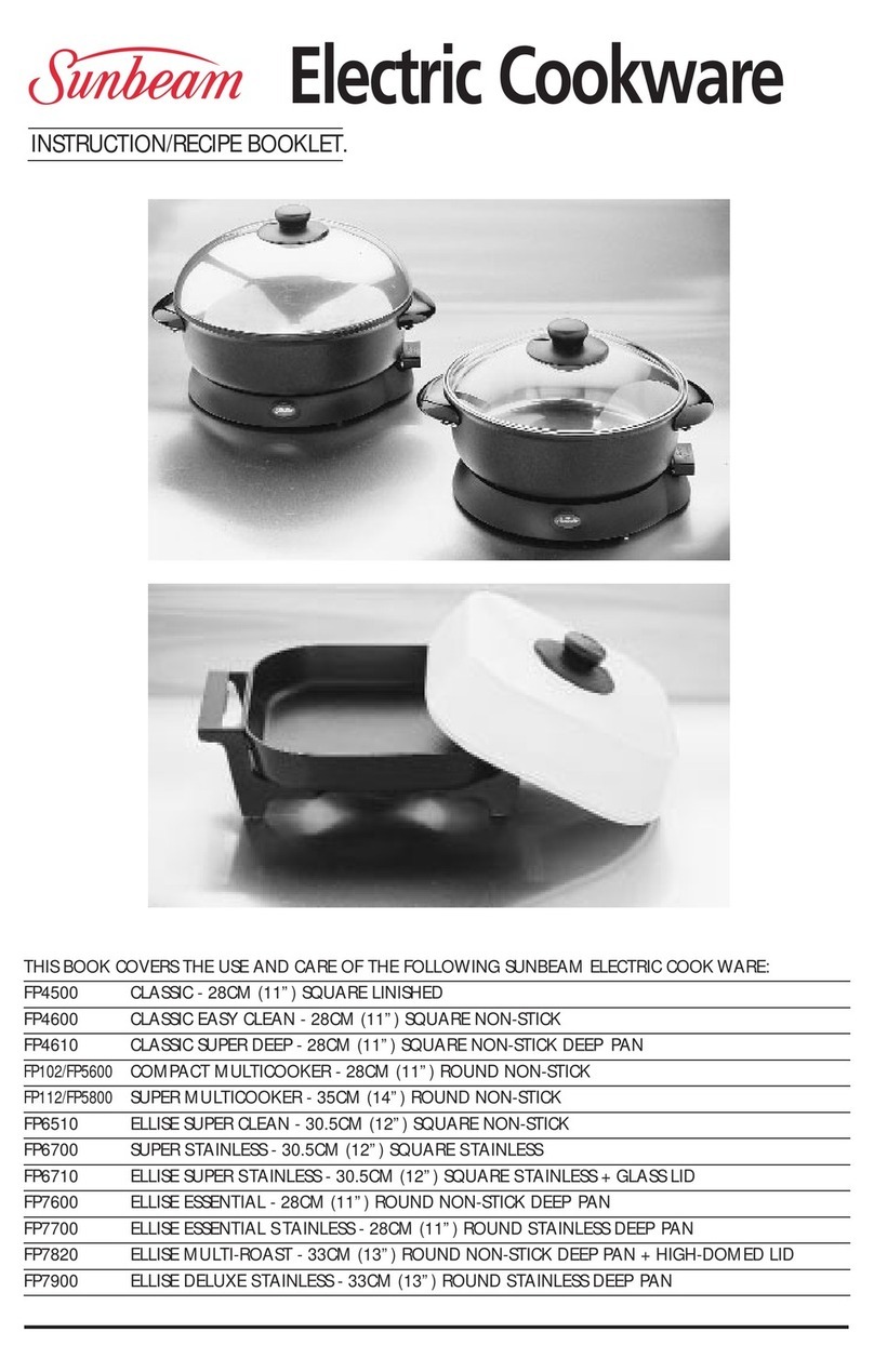 Sunbeam FP102FP5600 Instruction/recipe booklet
