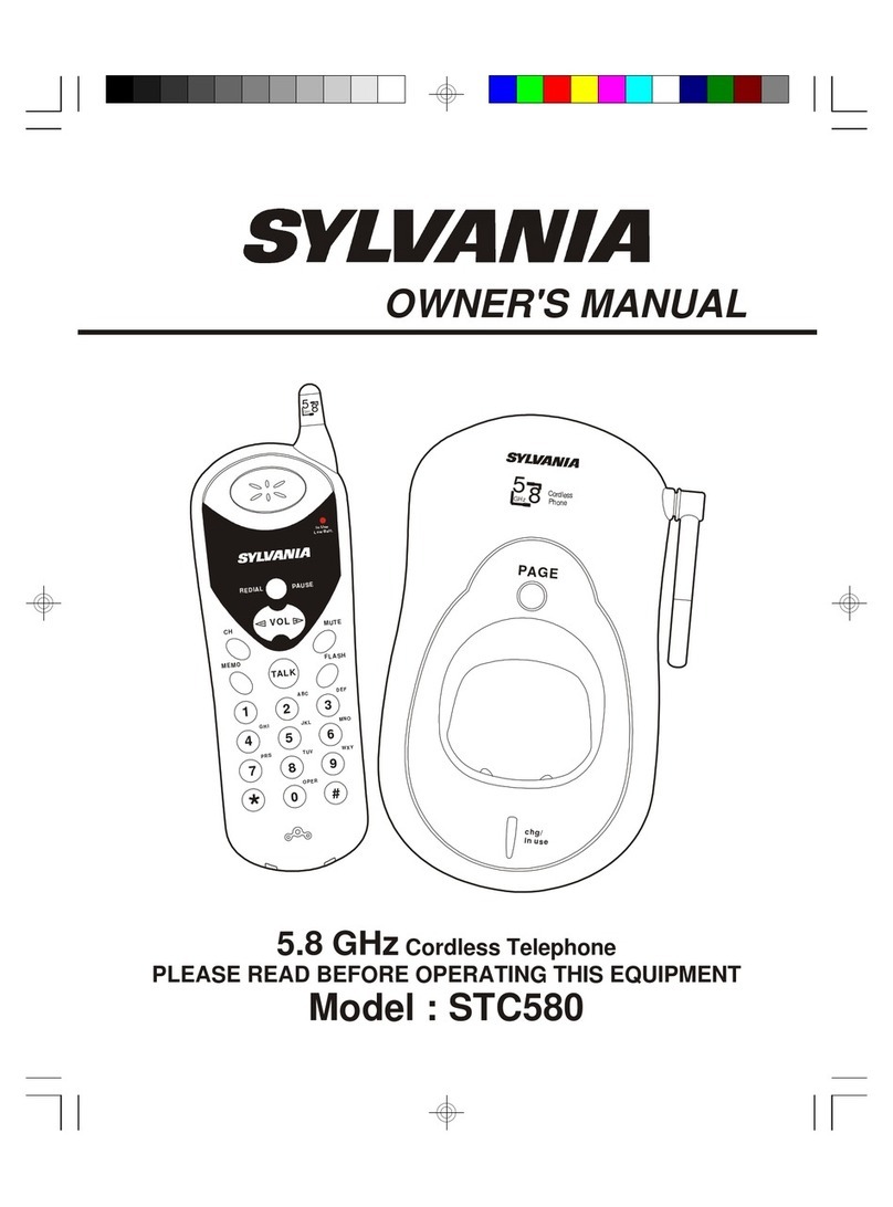 Sylvania STC580 User manual