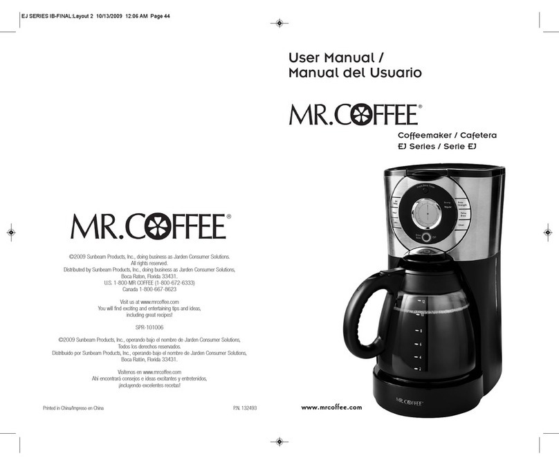 Mr. Coffee MR.COFFEE SPR-101006 user manual
