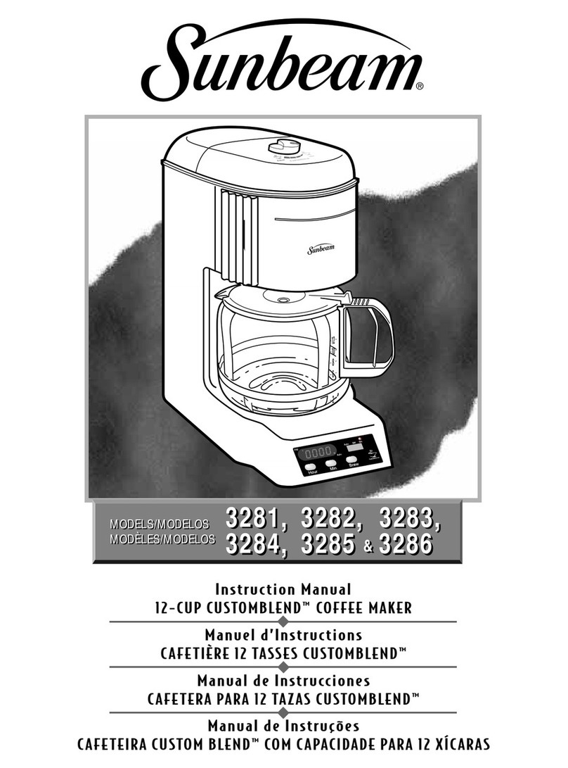 Sunbeam 32863281 instruction manual