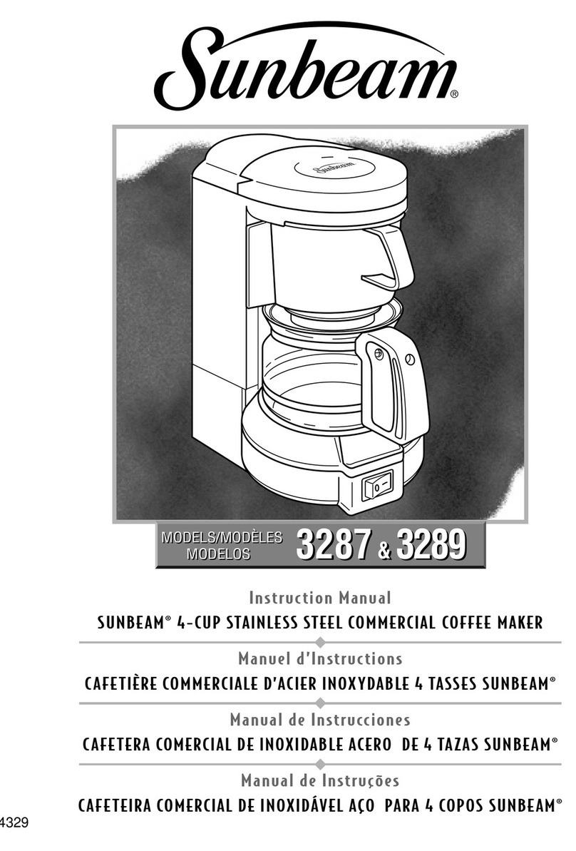 Sunbeam 3287 User manual