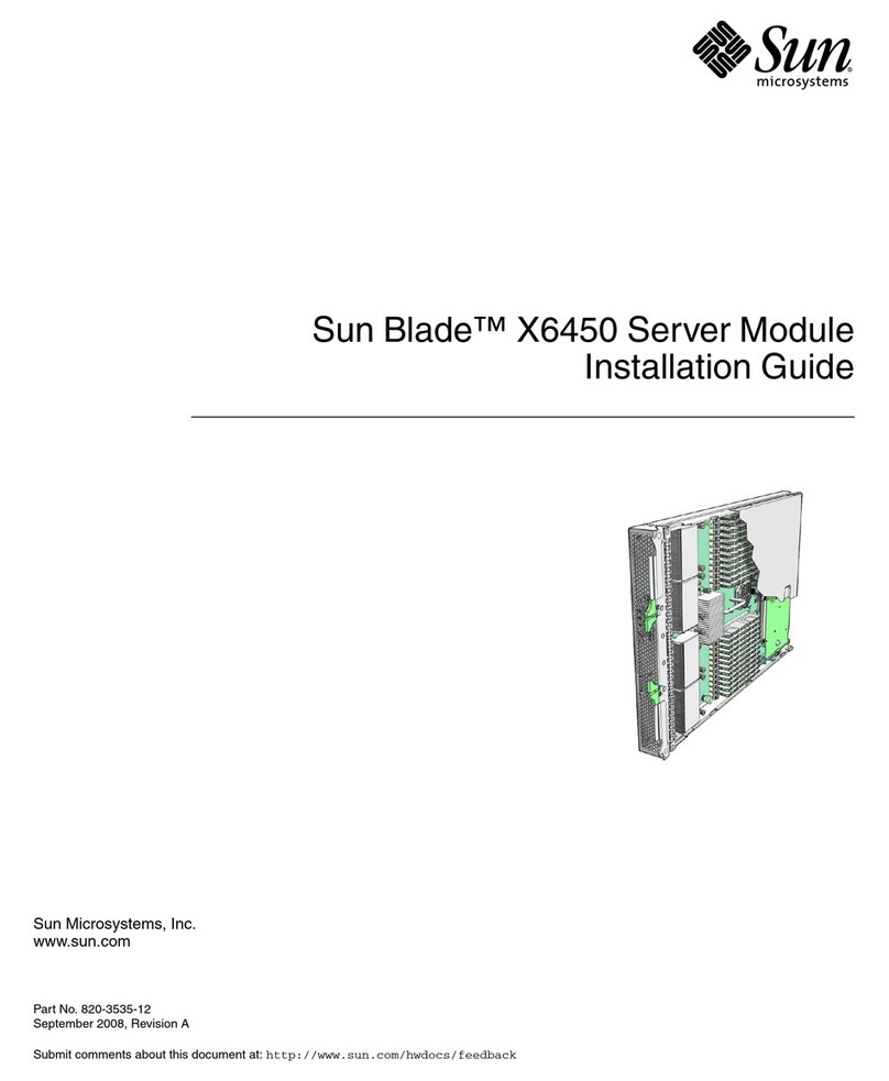 Sun Microsystems Blade X6450 User manual
