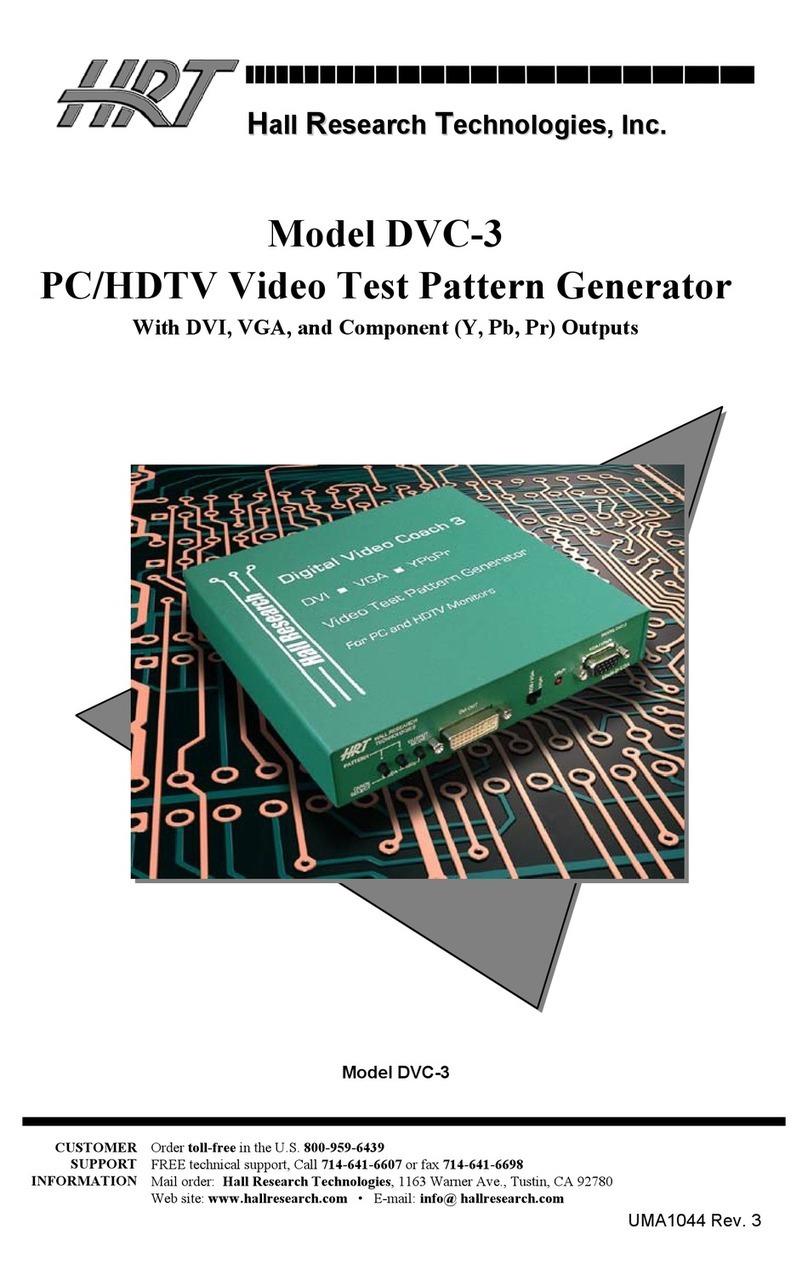 HRT DVC-3 product manual