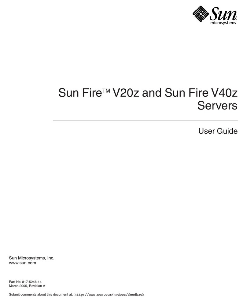 Sun Microsystems Sun Fire V20z User manual