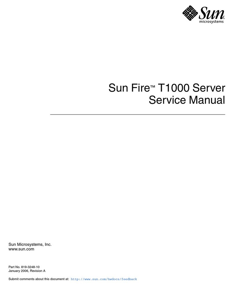 Sun Microsystems Sun Fire T1000 User manual