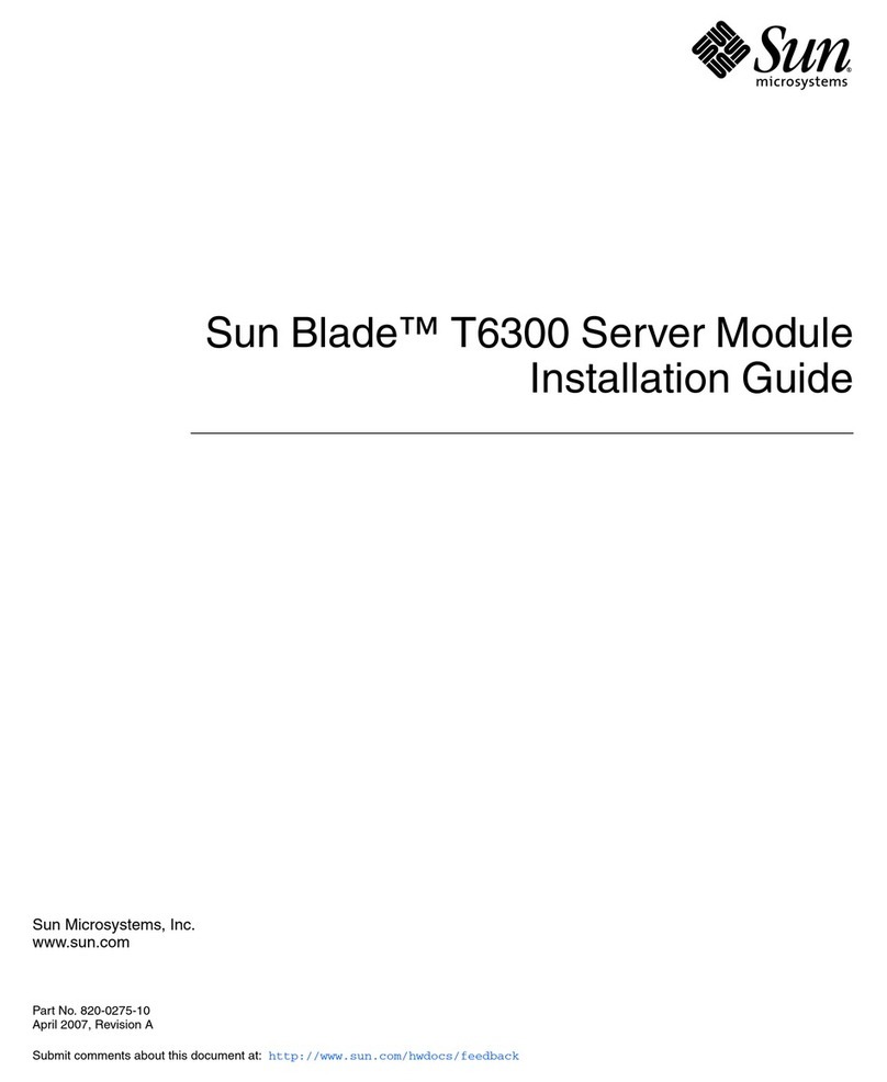 Sun Microsystems Sun Blade T6300 User manual