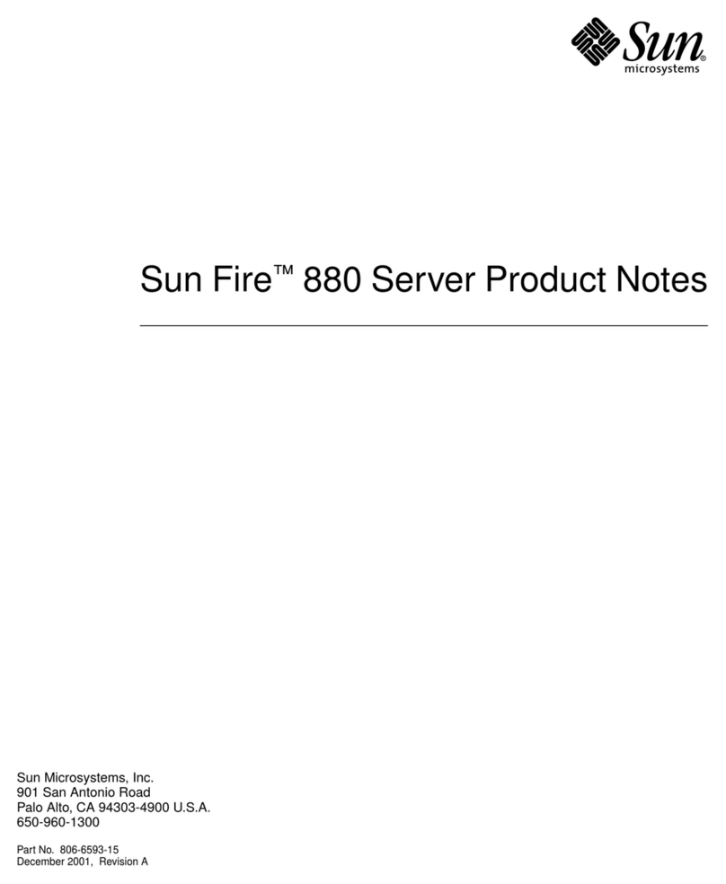 Sun Microsystems Sun Fire 880 Product notes