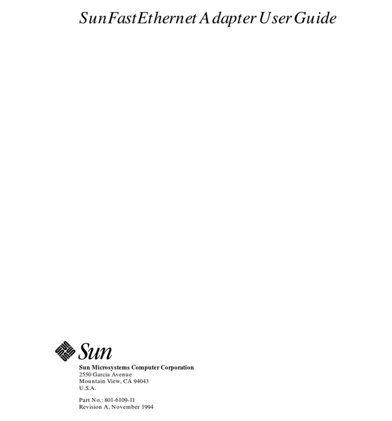 Sun Microsystems SunFastEthernet Adapte User manual