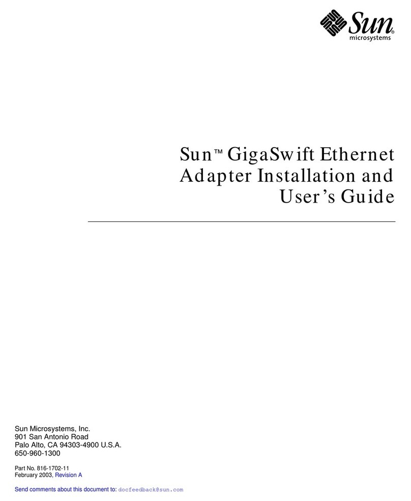 Sun Microsystems X1150A User manual