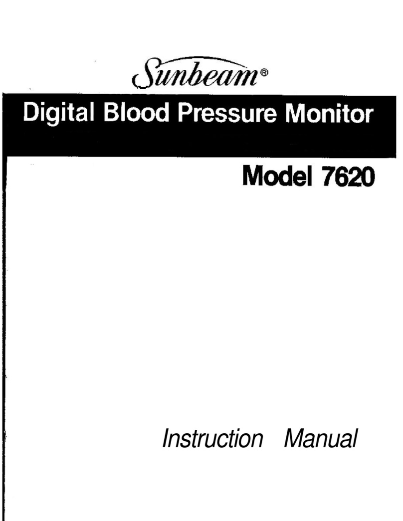 Sunbeam 7620 User manual Sunbeam 7620 User manual