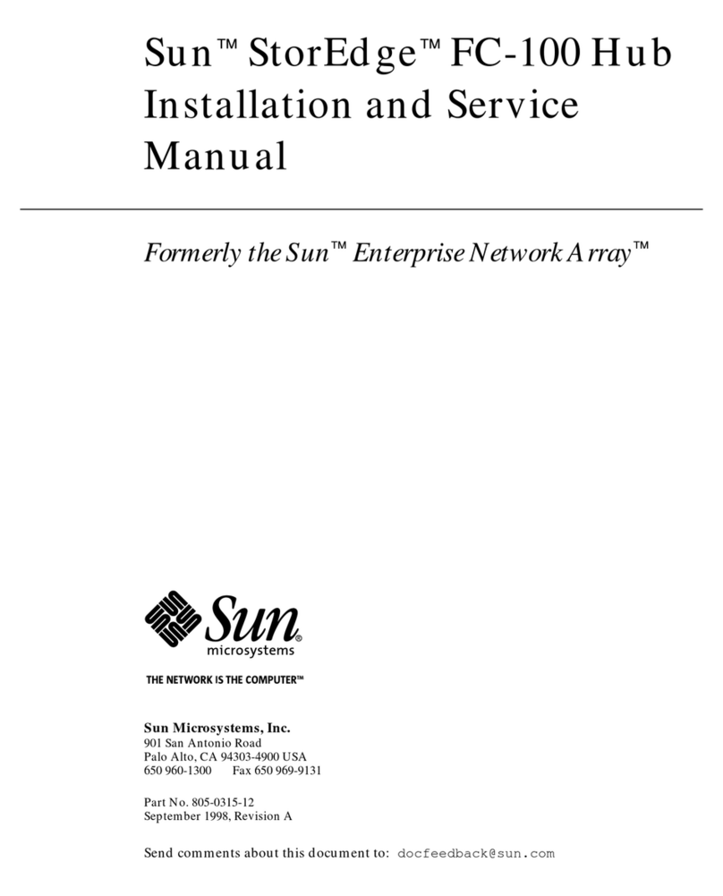 Sun Microsystems STOREDGE FC-100 Installation and service manual