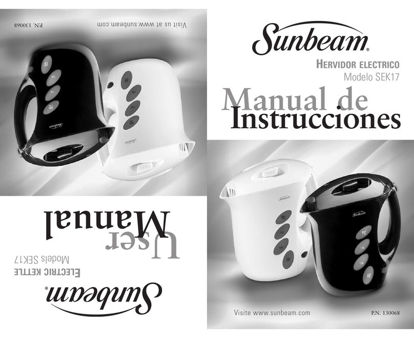 Sunbeam 130068 User manual