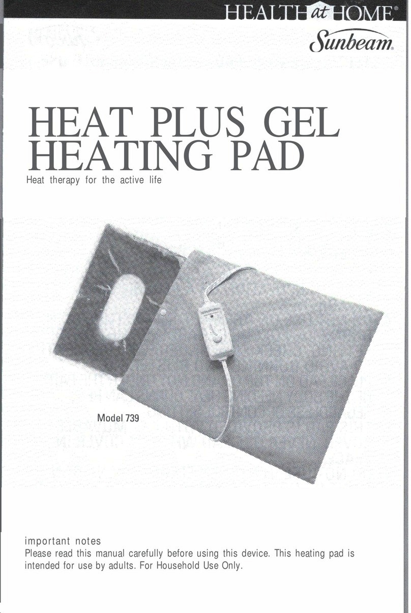Sunbeam HEALTHATHOME 739 user manual