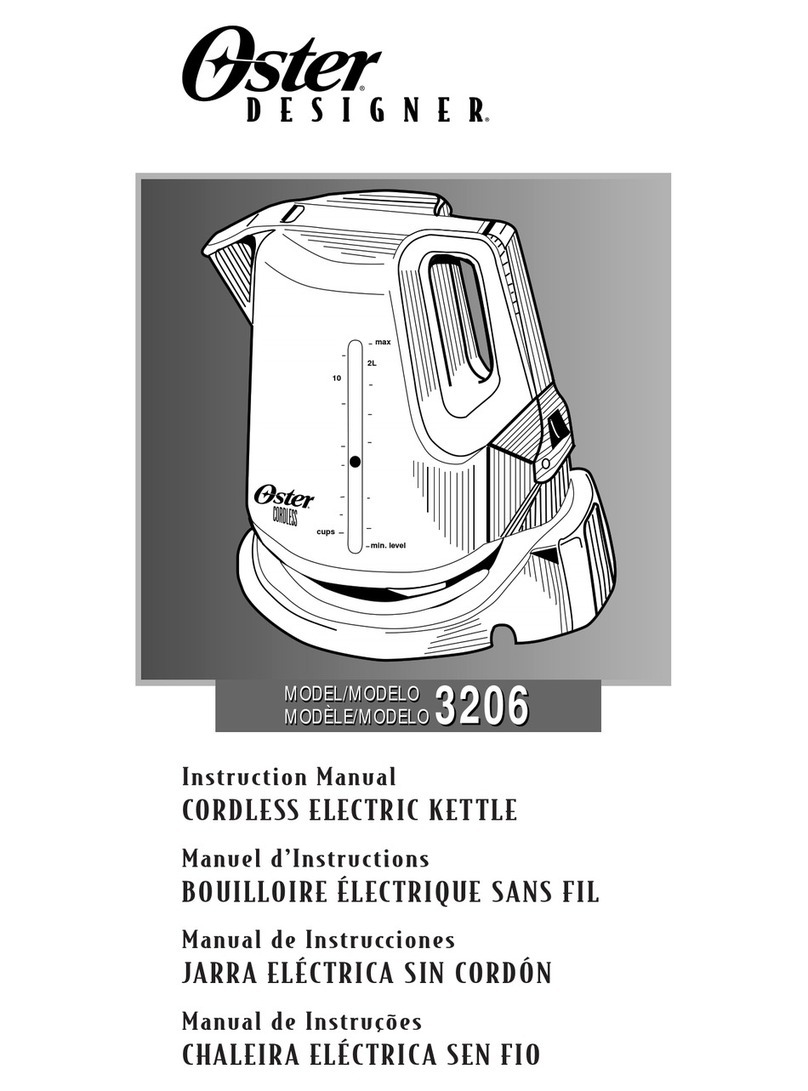 Oster Designer 3206 User manual
