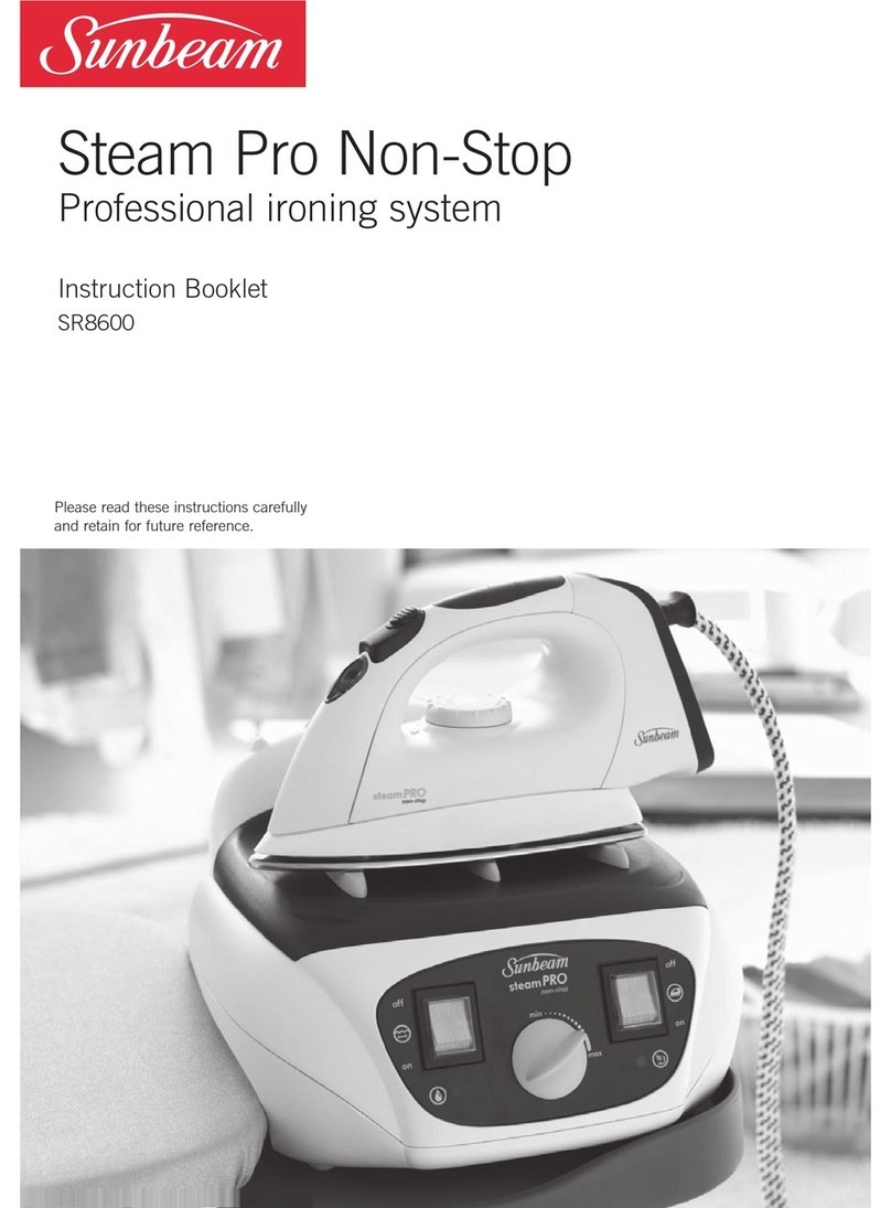 Sunbeam Steam Pro Non-Stop SR8600 User manual Sunbeam Steam Pro Non-Stop SR8600 User manual
