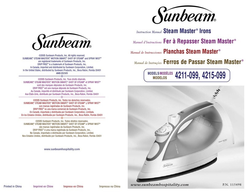 Sunbeam Steam Master 4211-099 User manual