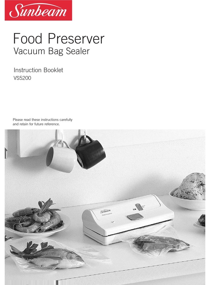 Sunbeam Food Preserver VS5200 Instruction booklet