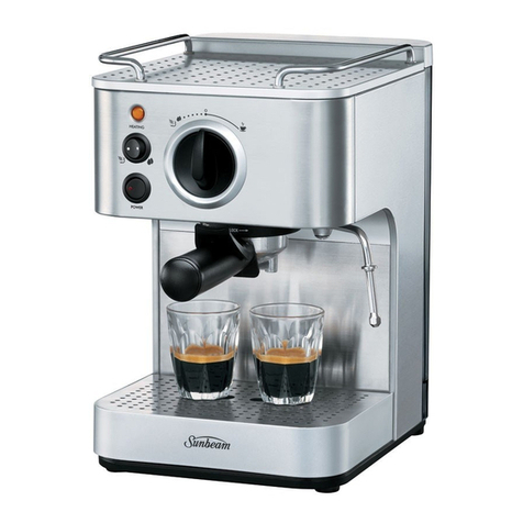 Sunbeam Cafe Espresso EM3800 Instruction/recipe booklet