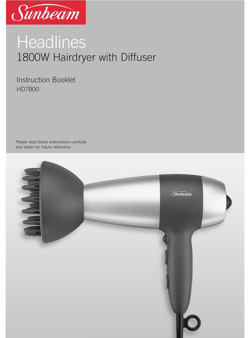 Sunbeam Headlines HD7800 User manual