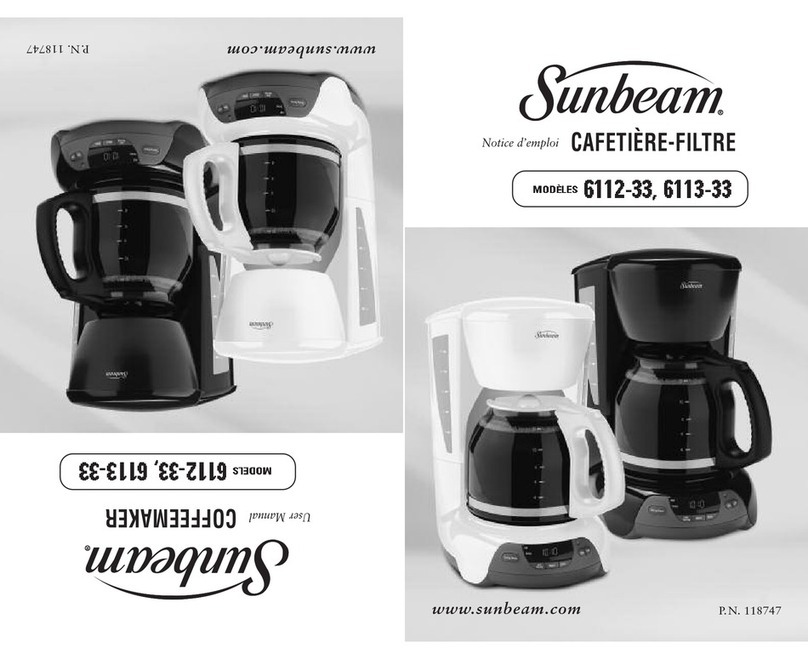 Sunbeam 6112-33 user manual