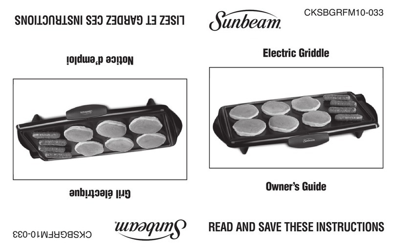 Sunbeam CKSBGRFM10-033 owner's guide
