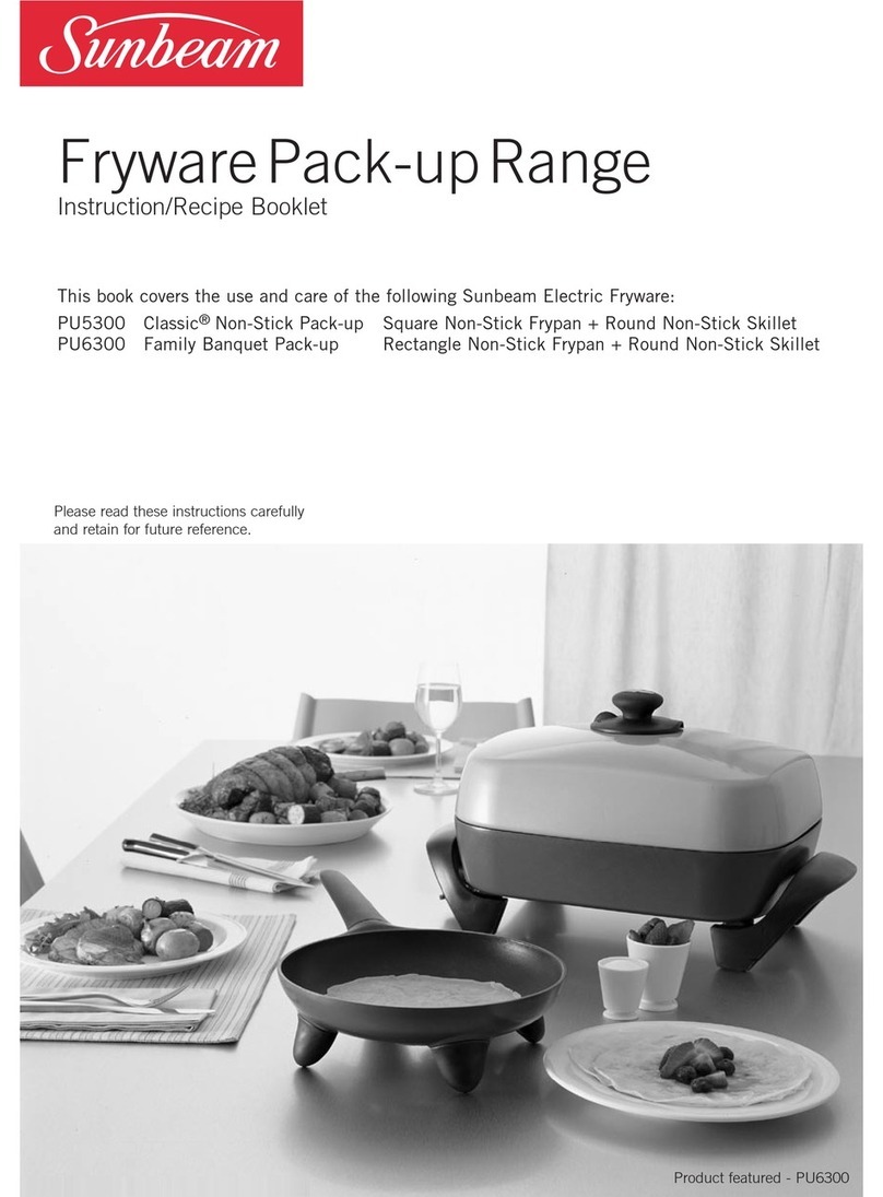 Sunbeam PU5300 Instruction/recipe booklet
