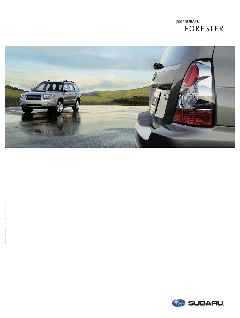 Subaru FORESTER 2.5 X L.L.Bean Edition User manual