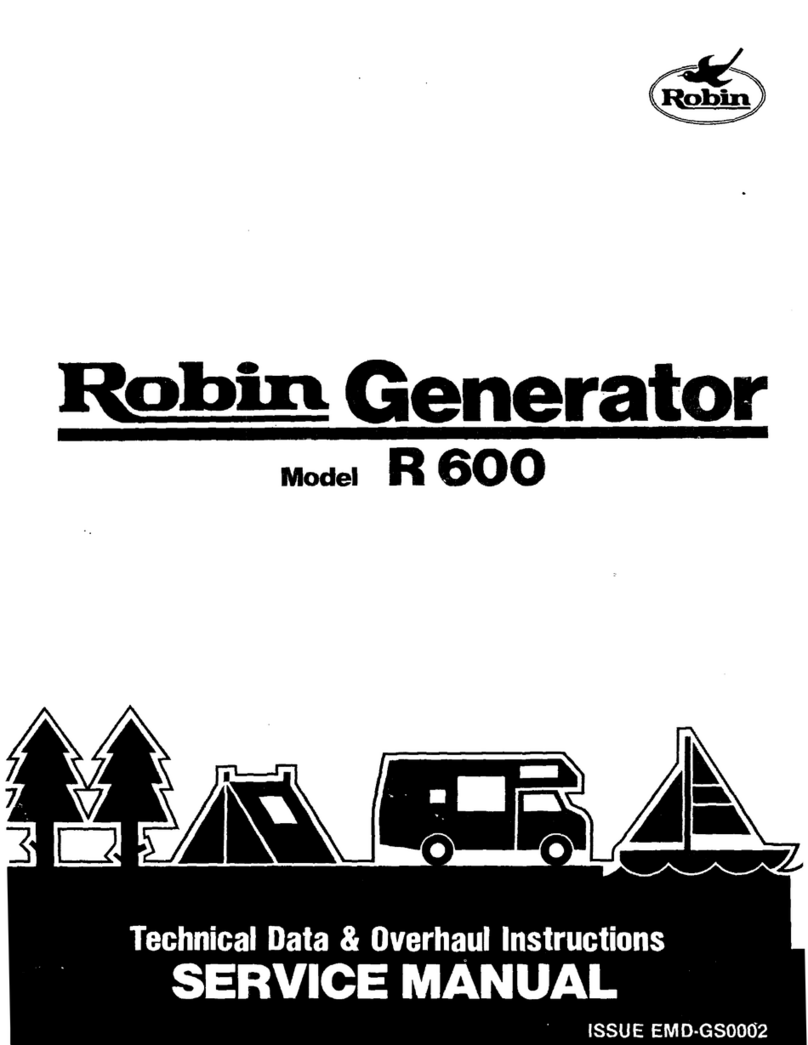 Robin America R600 Service manual