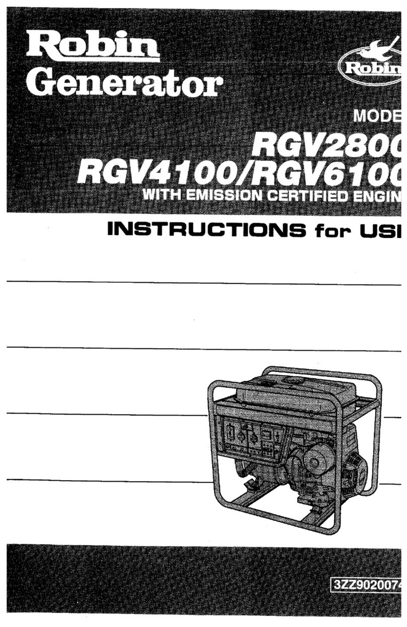 Robin America RGV2800 Instructions for use Robin America RGV2800 Instructions for use