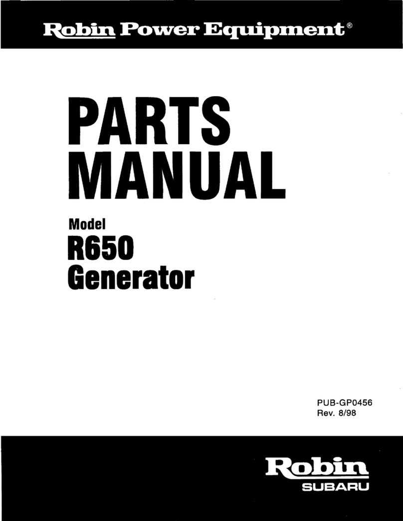 Robin America R650 parts manual