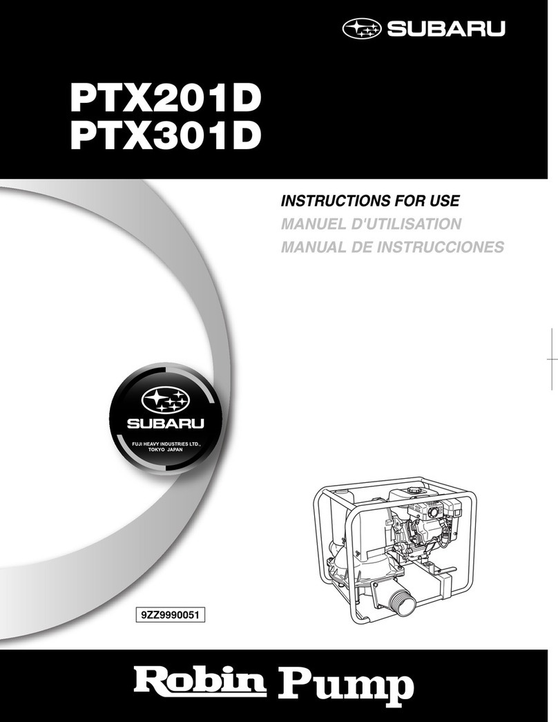 Robin America Robin Pump PTX201D Instructions for use