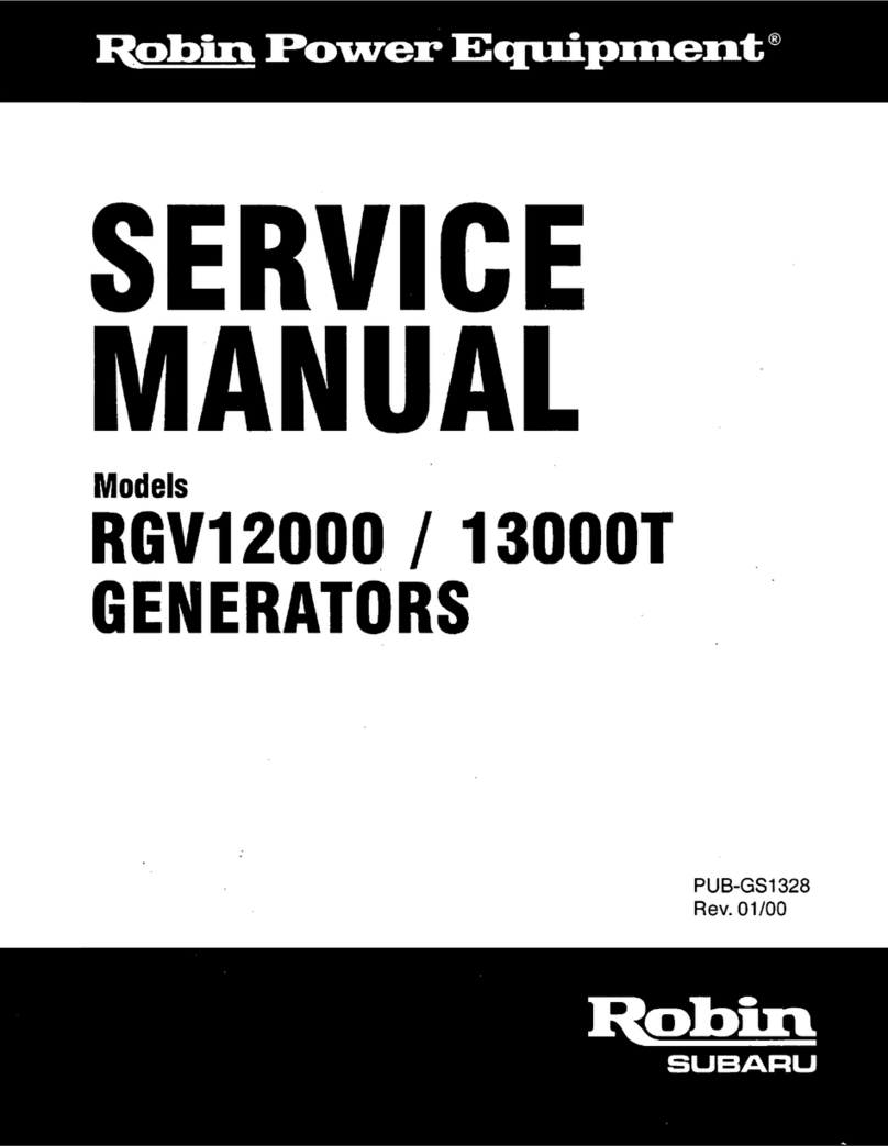 Robin America GENERATORS 13OOOT Service manual Robin America GENERATORS 13OOOT Service manual