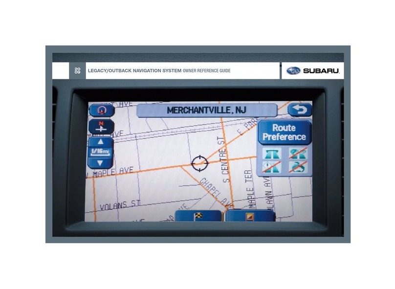 Subaru LEGACY Owner reference guide