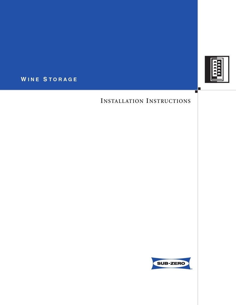Sub-Zero 424/O installation instructions