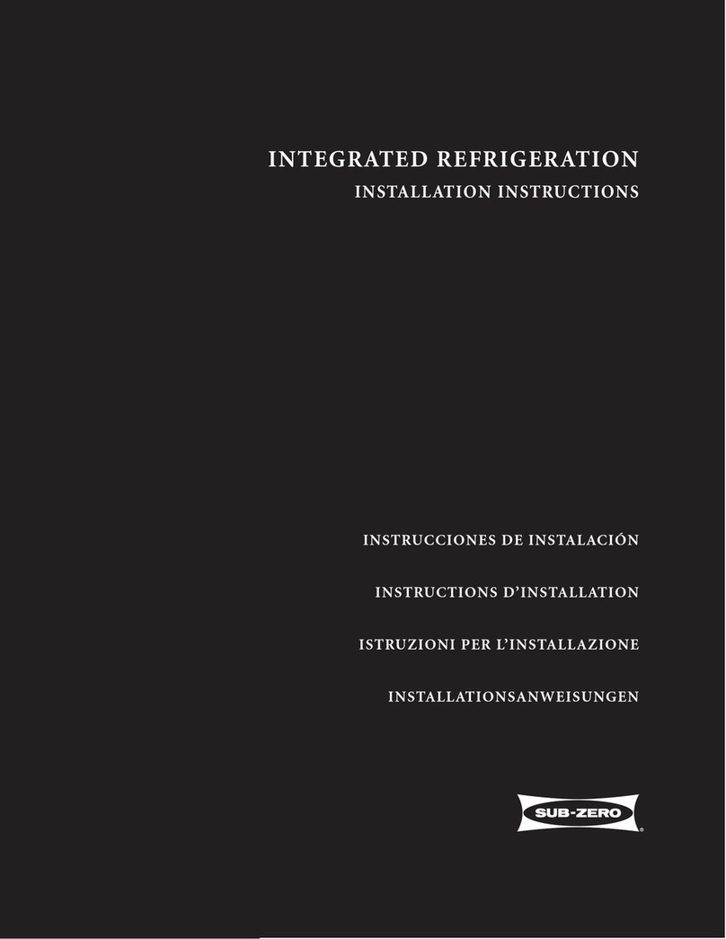 Sub-Zero ICB700TCI installation instructions