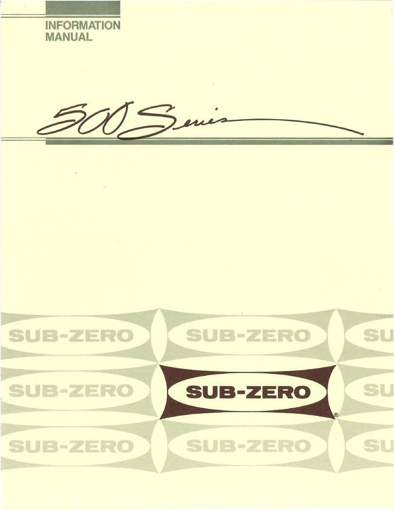 Sub-Zero 500 Series Quick setup guide