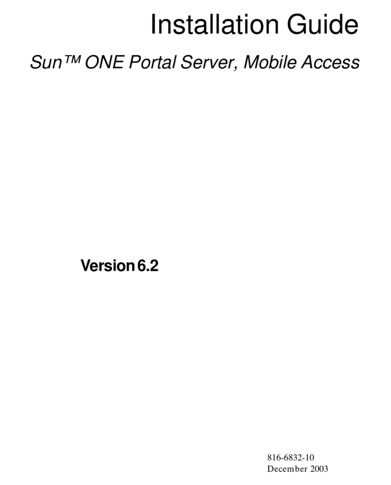 Sun Microsystems One Portal Server User manual