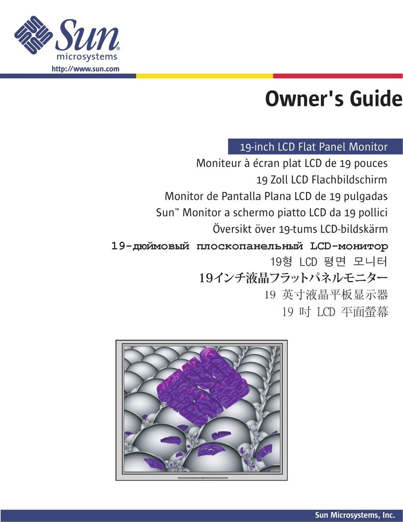 Sun Microsystems Computer Monitor User manual