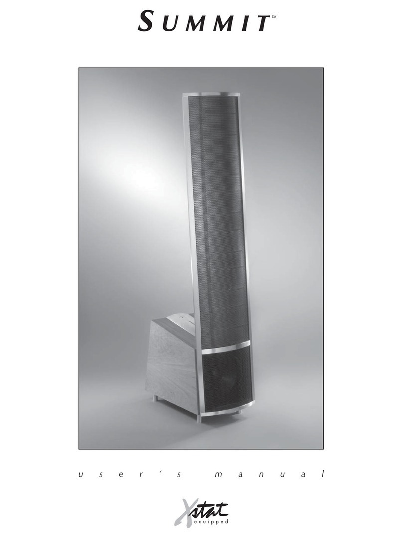 Summit floorstanding loudspeaker user manual