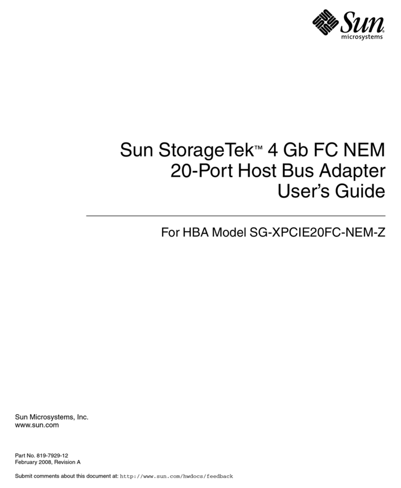 Sun Microsystems Sun StorageTek SG-XPCIE20FC-NEM-Z user guide