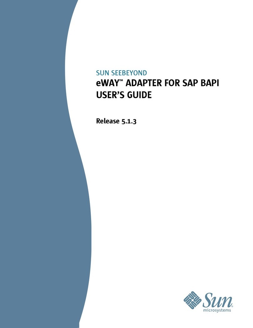 Sun Microsystems eWay SAP BAPI User manual