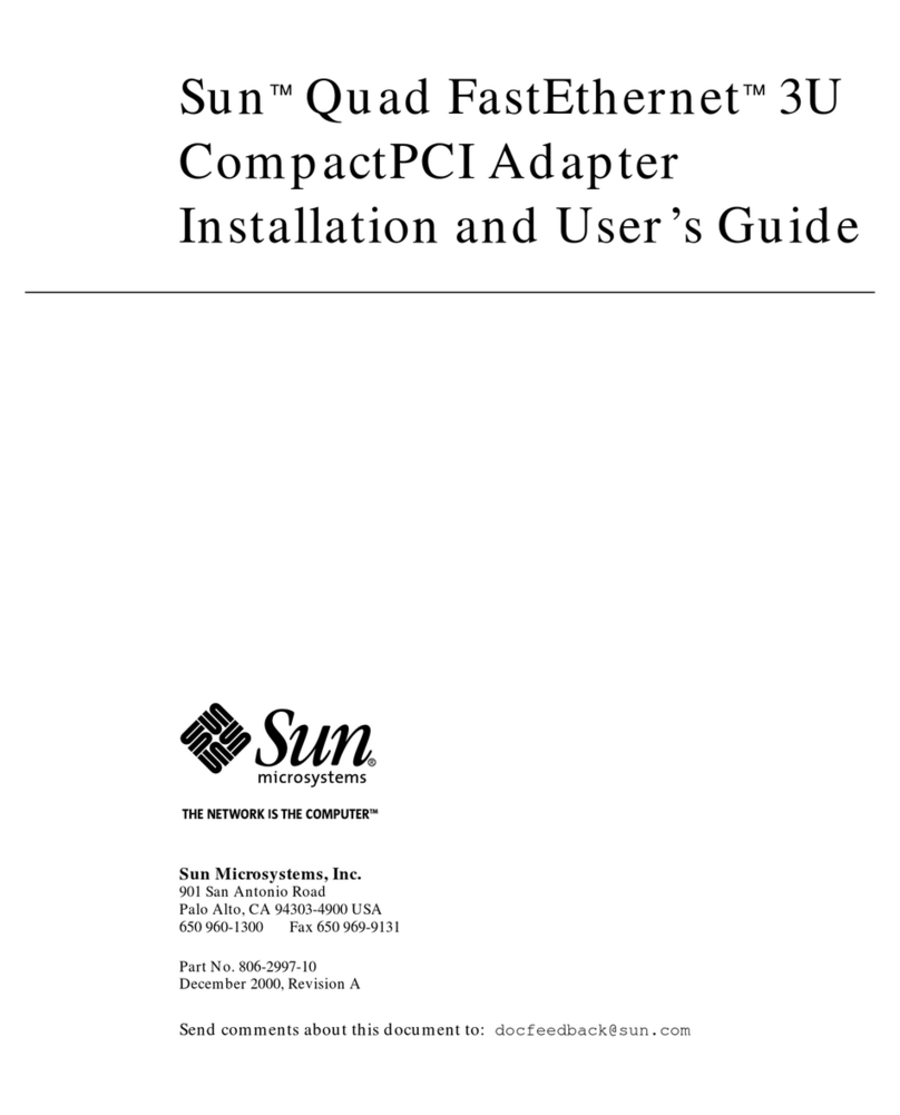Sun Microsystems SunATM 3U Installation and user guide