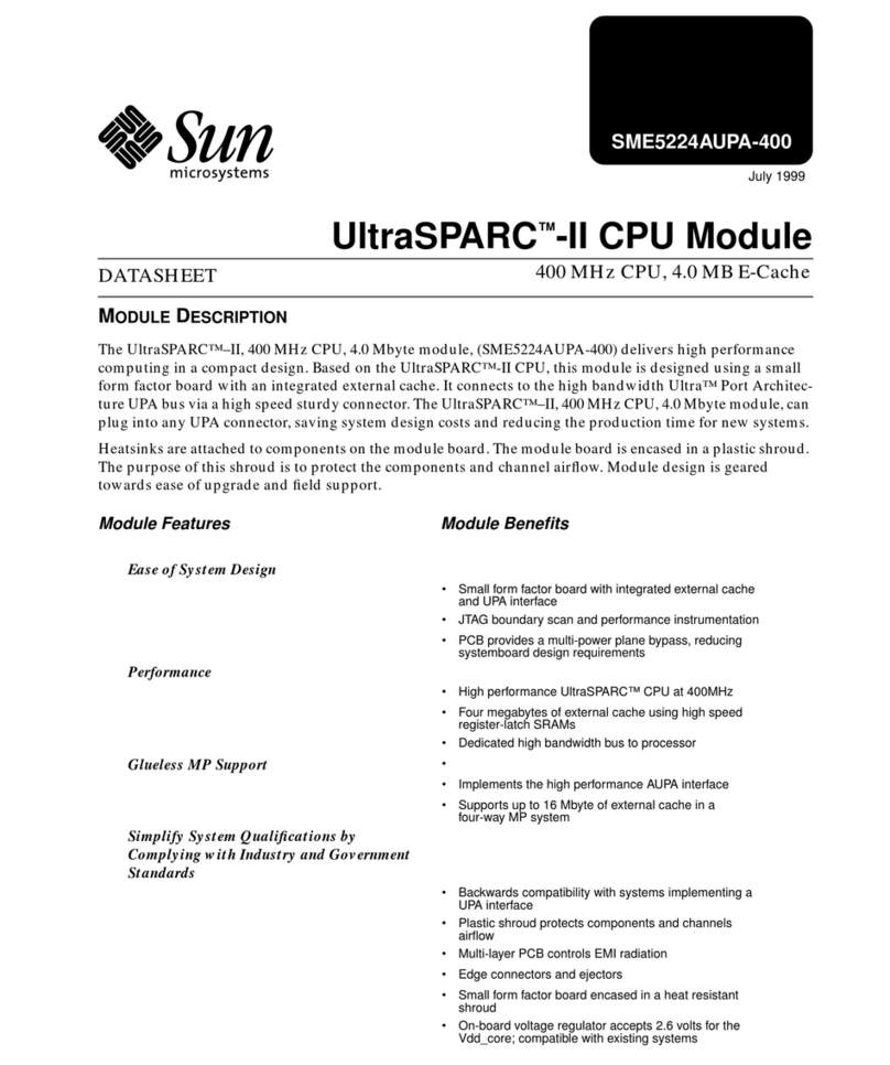 Sun Microsystems SME5224AUPA-400 User manual
