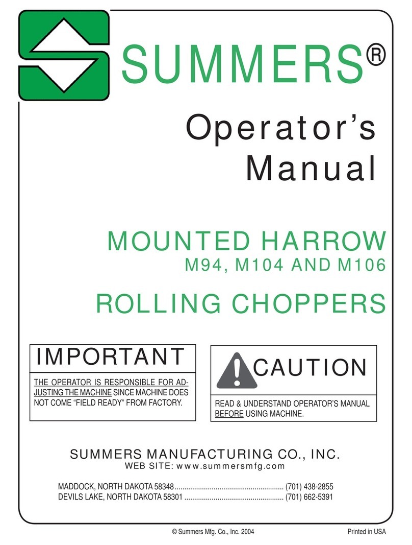 Summers M104 Operator's manual Summers M104 Operator's manual