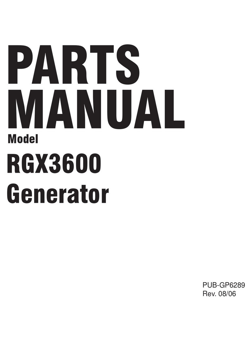 Robin America RGX3600 parts manual