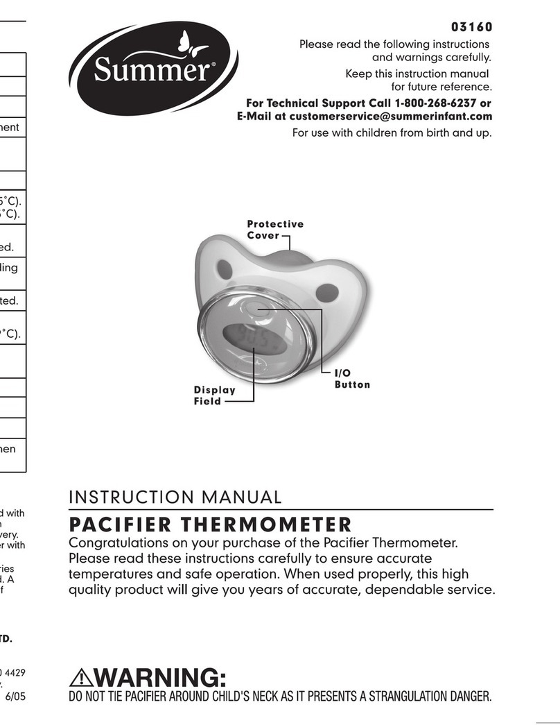 Summer PACIFIER 3160 instruction manual
