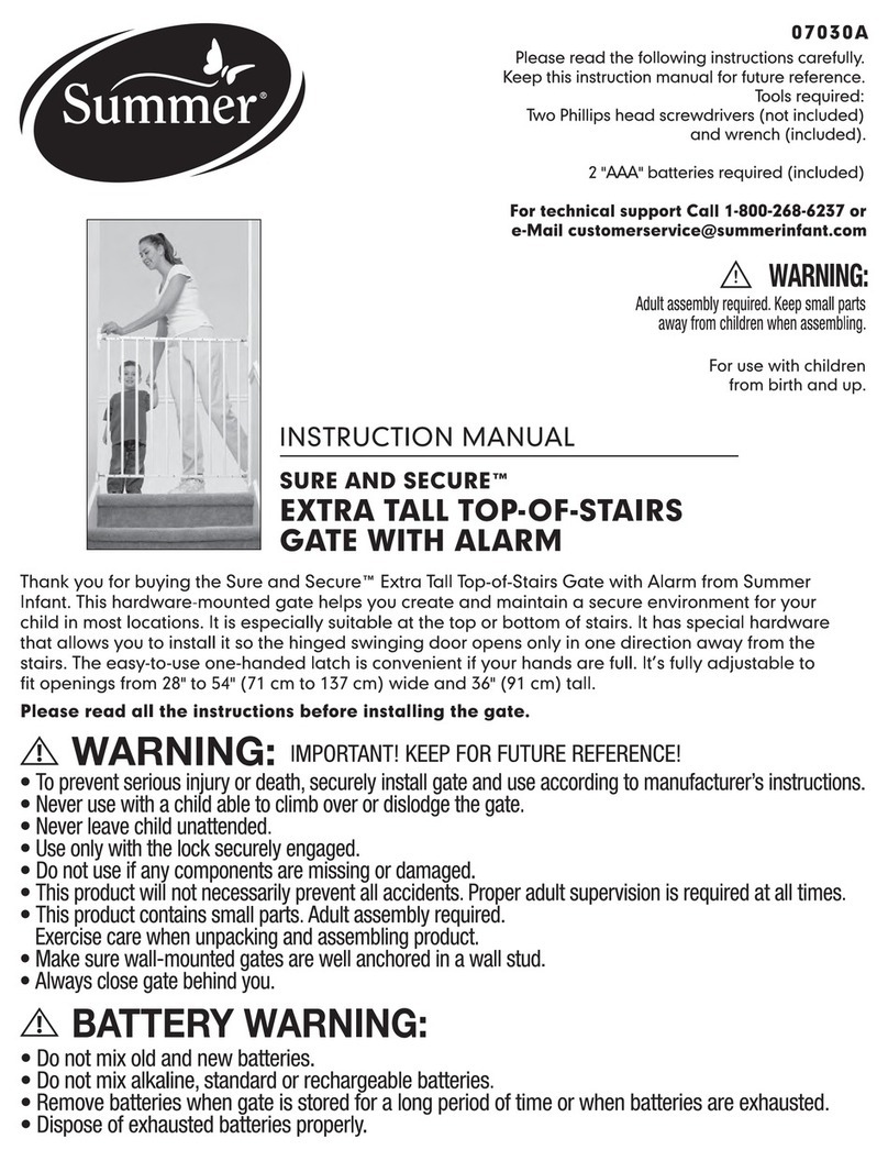 Summer SURE AND SECURE 07030A instruction manual