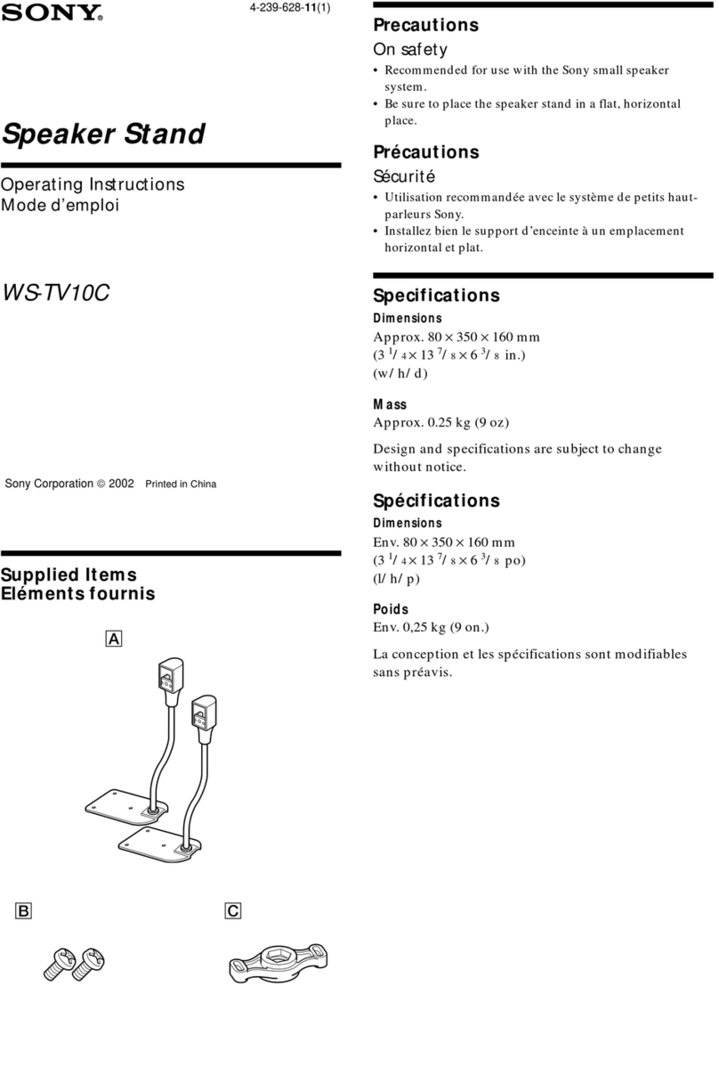 Sony WS-TV10C User manual