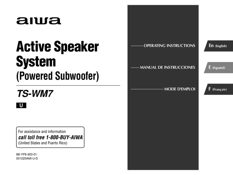 Aiwa TS-WM7 User manual